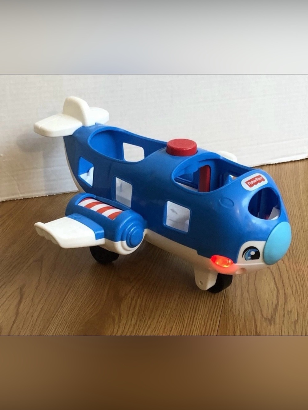 Fisher-Price Little People Blue Airplane with Pilot ZYL01880, Ages 1-5 Years